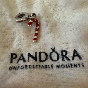 Pandora candy cane Christmas dangle charm